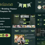 Wedmax - Wedding & Wedding Planner Elementor Template Kit