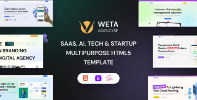 WETA - SaaS, Ai, Tech & Startup Multipurpose HTML5 Template