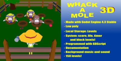 Whack A Mole 3D [GODOT 4.3]