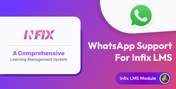 WhatsApp Chat Support - InfixLMS Module WhatsApp Chat Support - InfixLMS Module