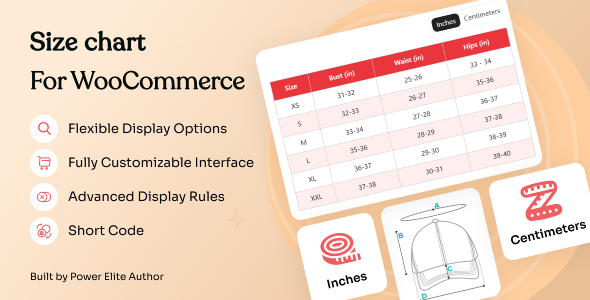 WooCommerce Product Size Chart WordPress Plugin WooCommerce Product Size Chart WordPress Plugin