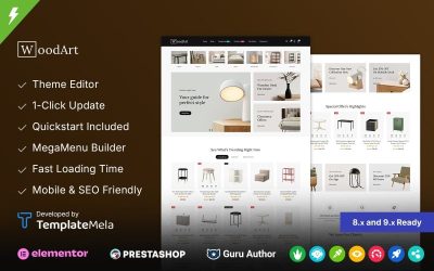 Woodart - Modern Furniture Store Prestashop Theme