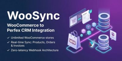 WooSync - WooCommerce Orders, Customers & Invoices Sync for Perfex CRM