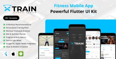 X-Train - Flutter Fitness App UI Kit (Android & iOS)