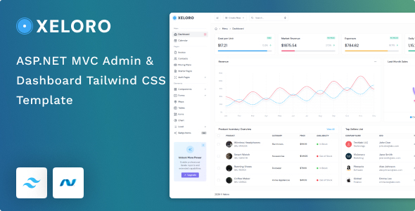 Xeloro - ASP.NET MVC & Tailwind Admin Template Xeloro - ASP.NET MVC & Tailwind Admin Template