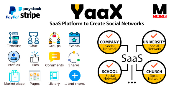 YaaX - SaaS Platform to Create Social Networks YaaX - SaaS Platform to Create Social Networks