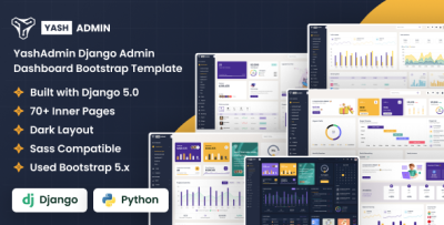 YashAdmin - Django Sales Management System Admin Dashboard Template