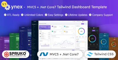 Ynex - Dotnet Tailwind CSS Admin Portal Dashboard Template
