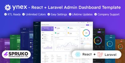 Ynex - Laravel Inertia React Bootstrap Admin Dashboard Template