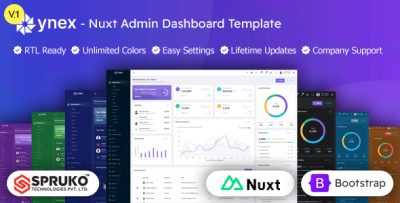 Ynex - Nuxt Bootstrap Admin Panel Template