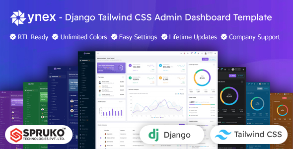 Ynex - Tailwind CSS Django Dashboard Template Ynex - Tailwind CSS Django Dashboard Template