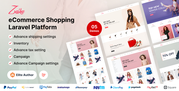 Zaika eCommerce CMS - Laravel eCommerce Shopping Platform Zaika eCommerce CMS - Laravel eCommerce Shopping Platform