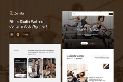 Zenlita - Pilates Studio, Wellness Center & Body Alignment Elementor Template Kit