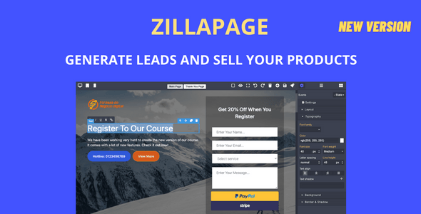 Zillapage - Landing page and Ecommerce builder Zillapage - Landing page and Ecommerce builder