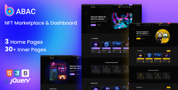 Abac - NFT Marketplace Template Abac - NFT Marketplace Template