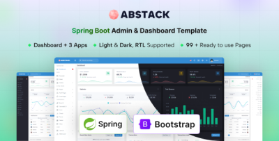 Abstack - Spring Boot Admin & Dashboard Template