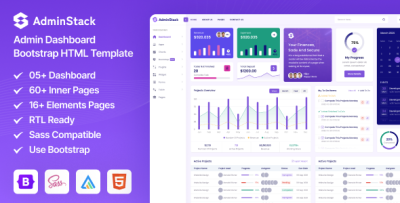 AdminStack - Multipurpose Bootstrap Admin Dashboard Template