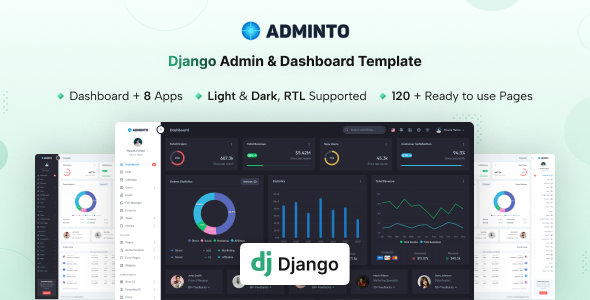 Adminto - Django Admin Dashboard Template (Django 5) Adminto - Django Admin Dashboard Template (Django 5)
