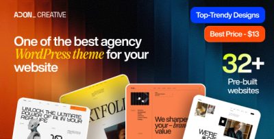 Adon - Creative Agency Portfolio WordPress Theme