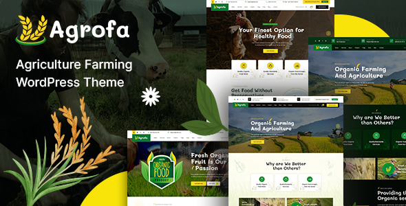 Agrofa - Agriculture Farming WordPress Theme Agrofa - Agriculture Farming WordPress Theme
