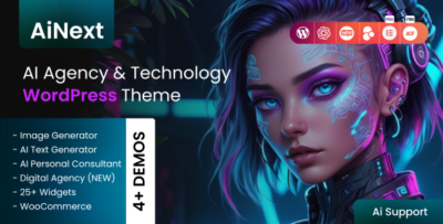 AiNext - AI Agency & Startup WordPress Theme