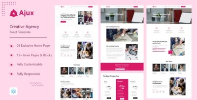 Ajux - Creative Agency React Template