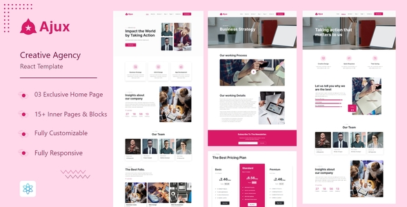Ajux – Creative Agency React Template Ajux – Creative Agency React Template