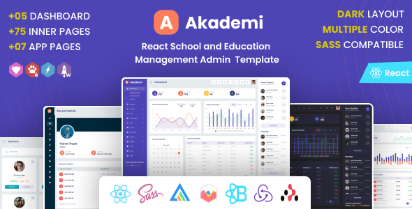 Akademi : React Redux School and Education Management Admin Template Akademi : React Redux School and Education Management Admin Template
