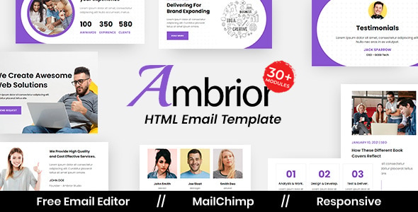 Ambrior Agency - Multipurpose Responsive Email Template Ambrior Agency - Multipurpose Responsive Email Template