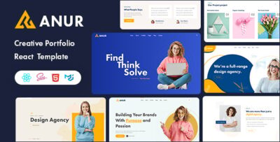 Anur - personal portfolio React Template
