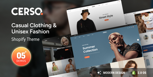 Ap Cerso - Casual Clothing & Unisex Fashion Shopify Theme Ap Cerso - Casual Clothing & Unisex Fashion Shopify Theme