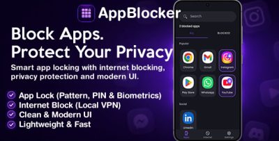 AppBlocker - Lock Apps, Block Internet & Protect Your Privacy