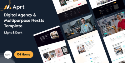 Aprt - Digital Agency & Multipurpose React Nextjs Template