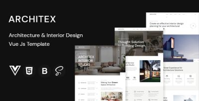 Architex - Architecture & Interior Design Vue Js Template