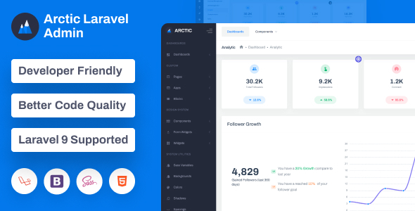 Arctic - Laravel Admin Dashboard Template Arctic - Laravel Admin Dashboard Template