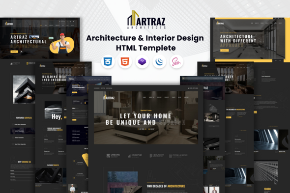 Artraz - Architecture & Interior Design HTML Template Artraz - Architecture & Interior Design HTML Template