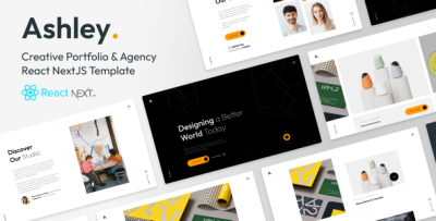 Ashley - Creative Portfolio React NextJS Template