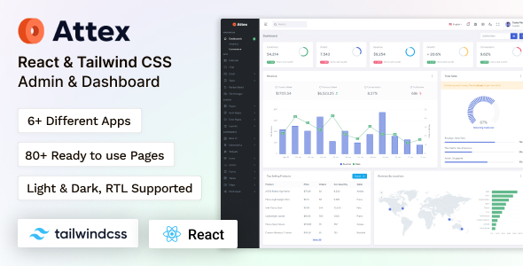 Attex - React Tailwind CSS Admin & Dashboard Template Attex - React Tailwind CSS Admin & Dashboard Template