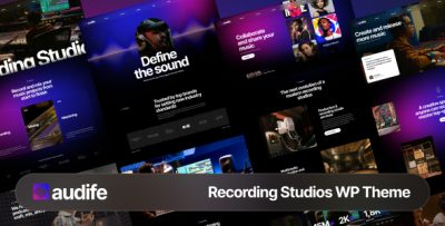 Audife - Recording Studios WordPress Theme