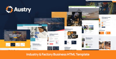 Austry - Industry & Factory Business Template