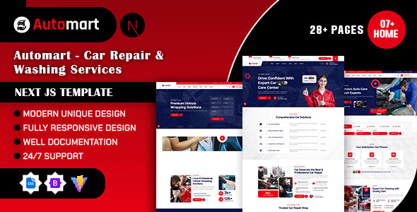 Automart - Car Repair & Washing Services Next js Template Automart - Car Repair & Washing Services Next js Template
