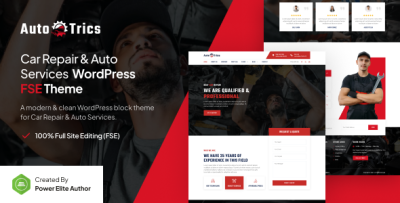 AutoTrics - Car Repair & Auto Service Gutenverse FSE WordPress Block Theme