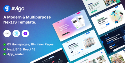 Avigo - Multipurpose Business  NextJS Template