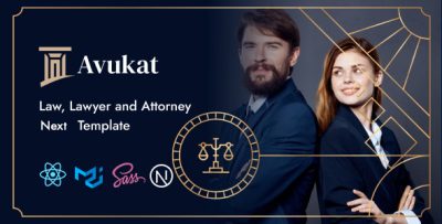 Avukat - Lawyer and Attorney Next Js Template