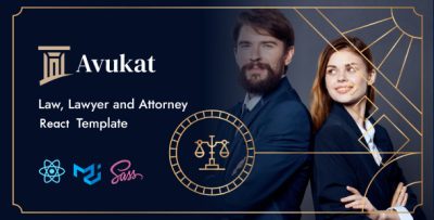 Avukat - Lawyer and Attorney React Template