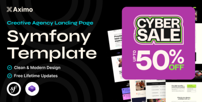Aximo - Symfony - Creative Agency Tailwind Template