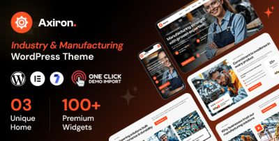 Axiron - Industry & Manufacturing Factory WordPress Theme