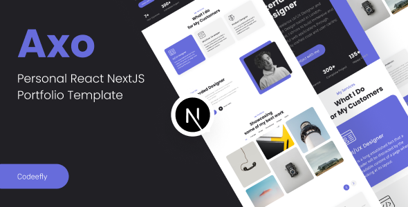 Axo personal portfolio React NextJs Template Axo personal portfolio React NextJs Template