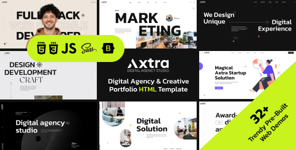 Axtra - Digital Agency Portfolio Template Axtra - Digital Agency Portfolio Template
