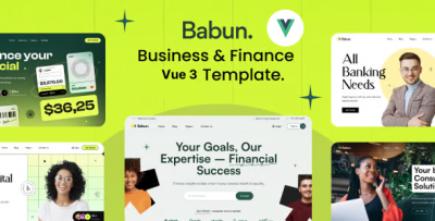 Babun - Business & Finance Responsive Vue JS Template